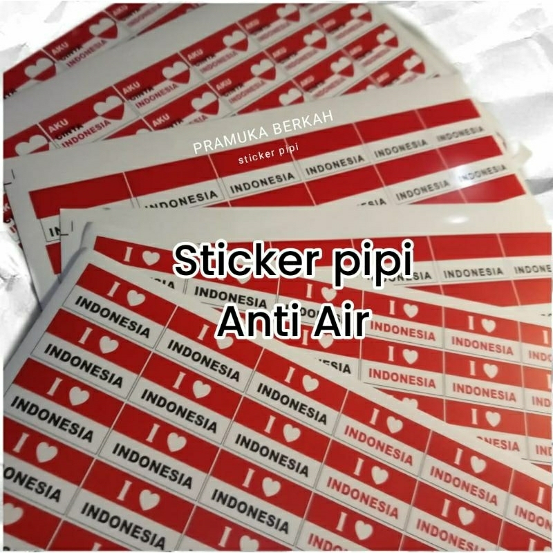 

Stiker Pipi - Sticker bendera merah putih - isi 36pcs