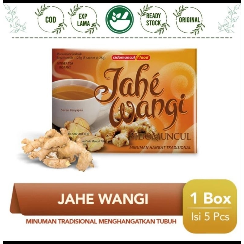 

Jahe Wangi Sidomuncul Minuman penghangat Tubuh 1box