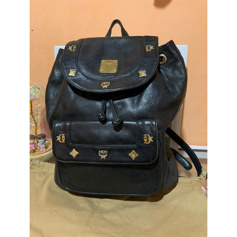 MCM BACKPACK VTG LEATHER Preloved