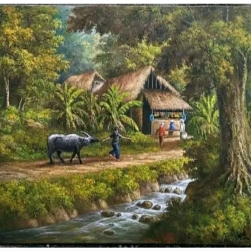 Lukisan Kanvas Pemandangan