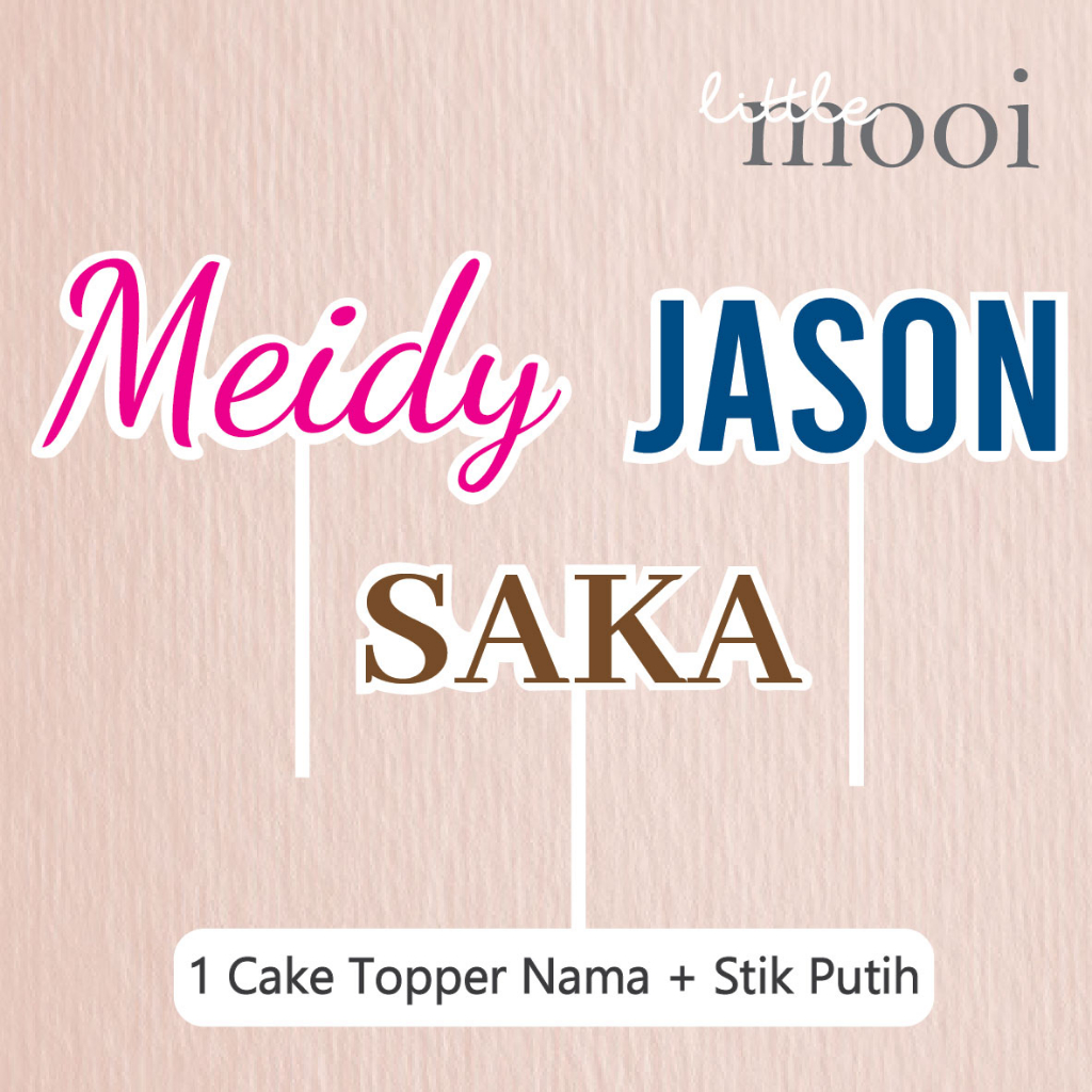 Cake Topper Custom / Cake Topper Custom Nama / Cake Topper Custom Tulisan