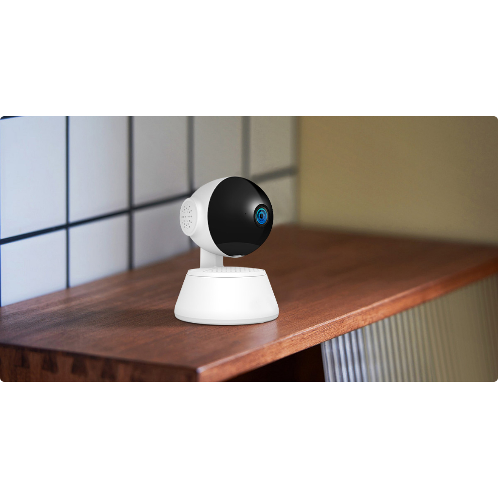 V380 Pro Kamera CCTV WiFi PTZ Active Alarm Night Vision Cloud Storage - Q6 Pro - White