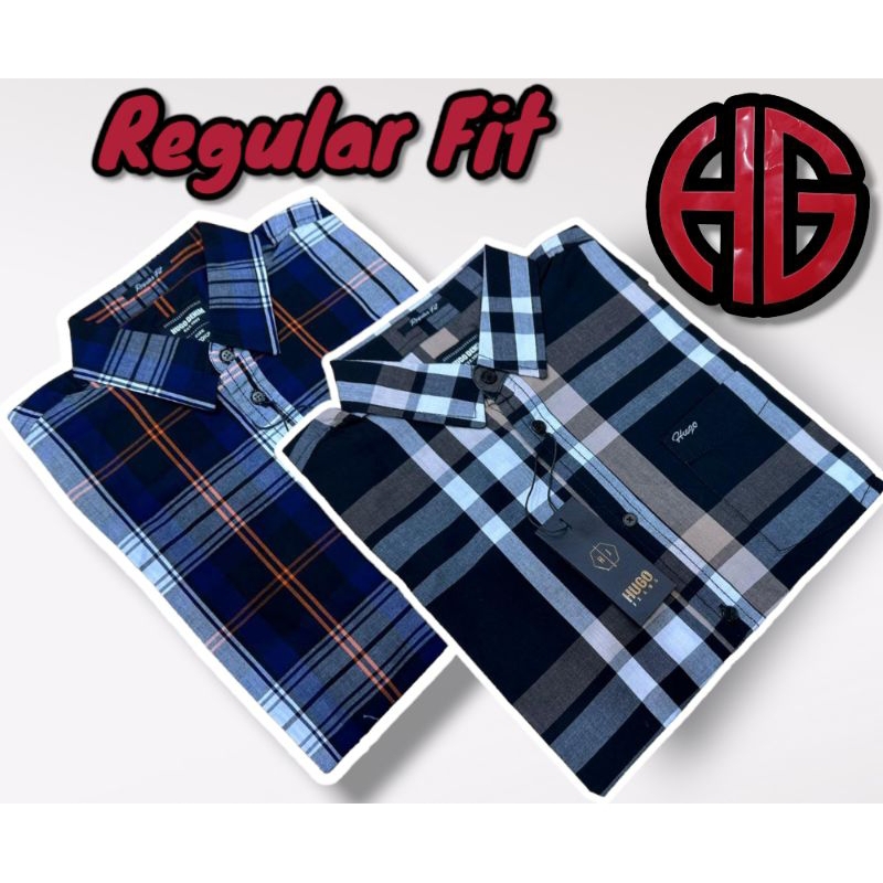 Kemeja Motif Pria HUGO SELECTION ORIGINAL
