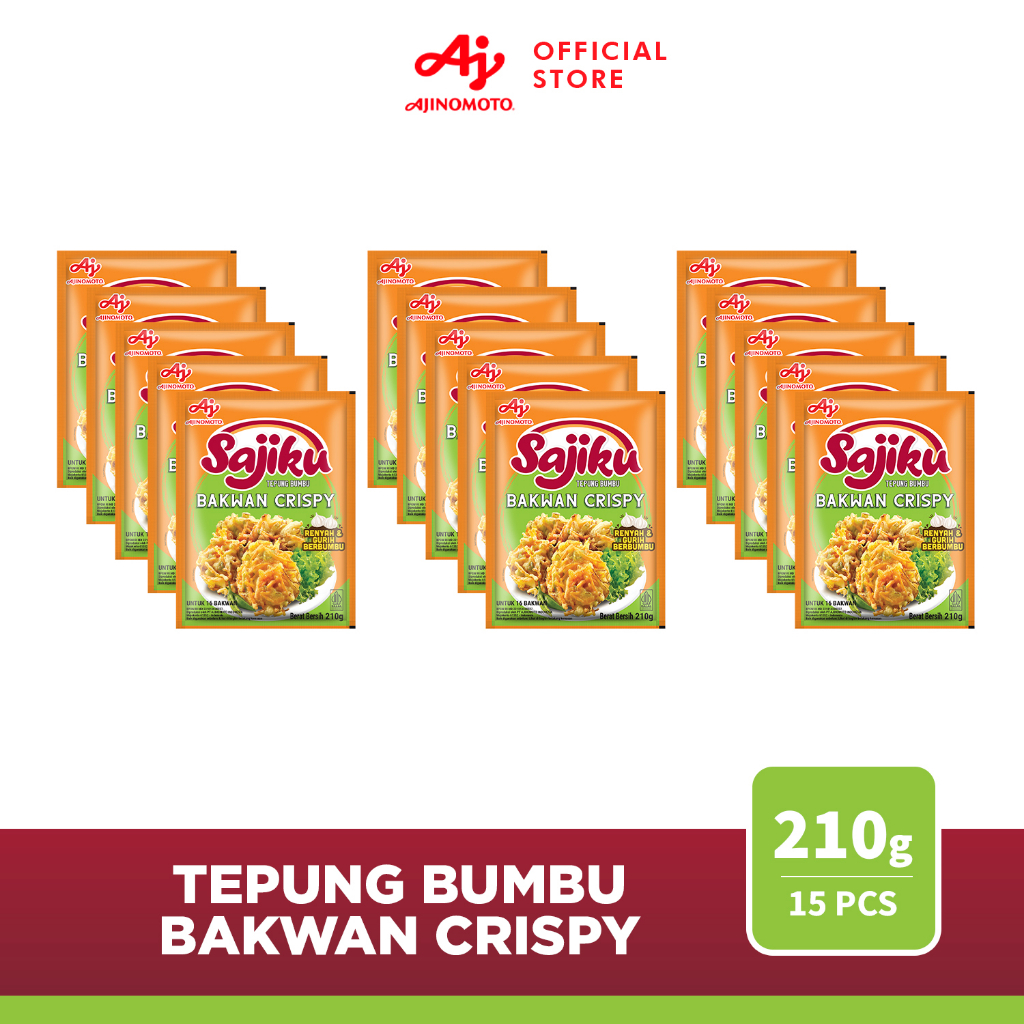 

Sajiku® Tepung bumbu Bakwan Crispy Sachet 210g (15pcs)