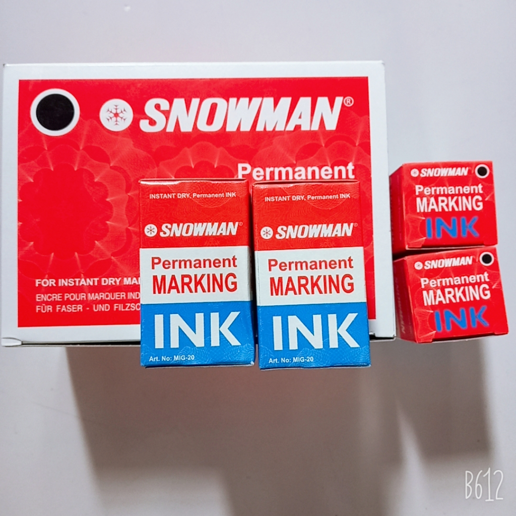

Snowman Reffil Permanent Marker - Tinta Spidol Snowman Permanen (Hitam / Biru) ART.NO.MIG-20