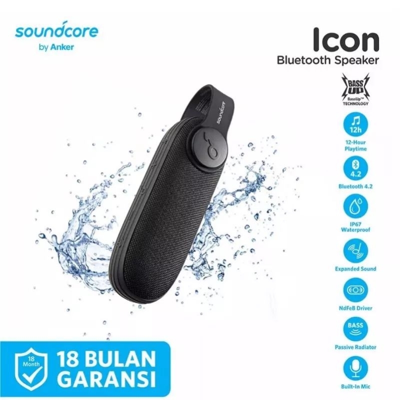 Anker Soundcore Icon IP67 Speaker Bluetooth A3122 Resmi Anker
