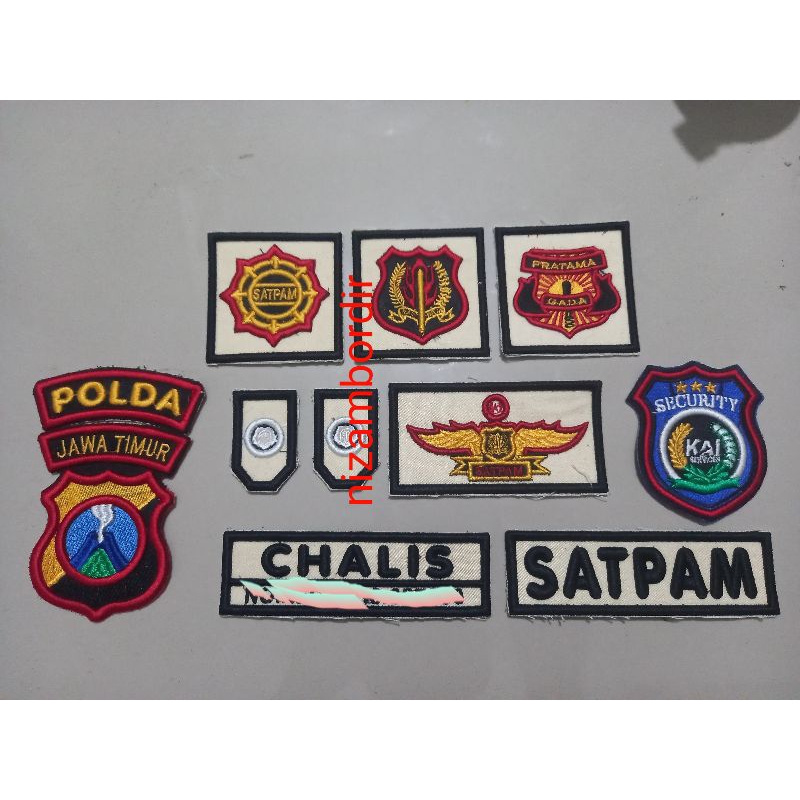 BADGE/ATRIBUT SATPAM PDL TIMBUL 3D JUAL SATUAN/ECER/BIJIAN