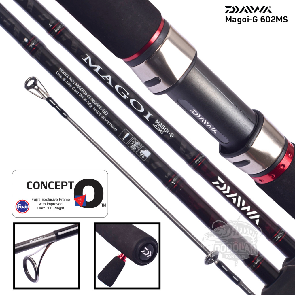 Joran Pancing Spinning Daiwa Magoi G Pilih Ukuran Dodolan Pancing