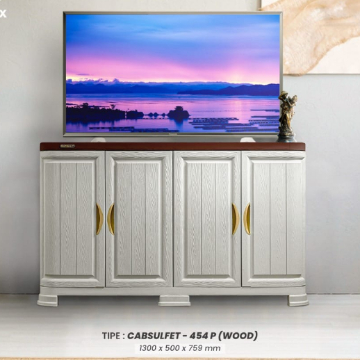 Buffet Rak TV Kabinet Plastik Napolly Cabsulfet / Cabropet
