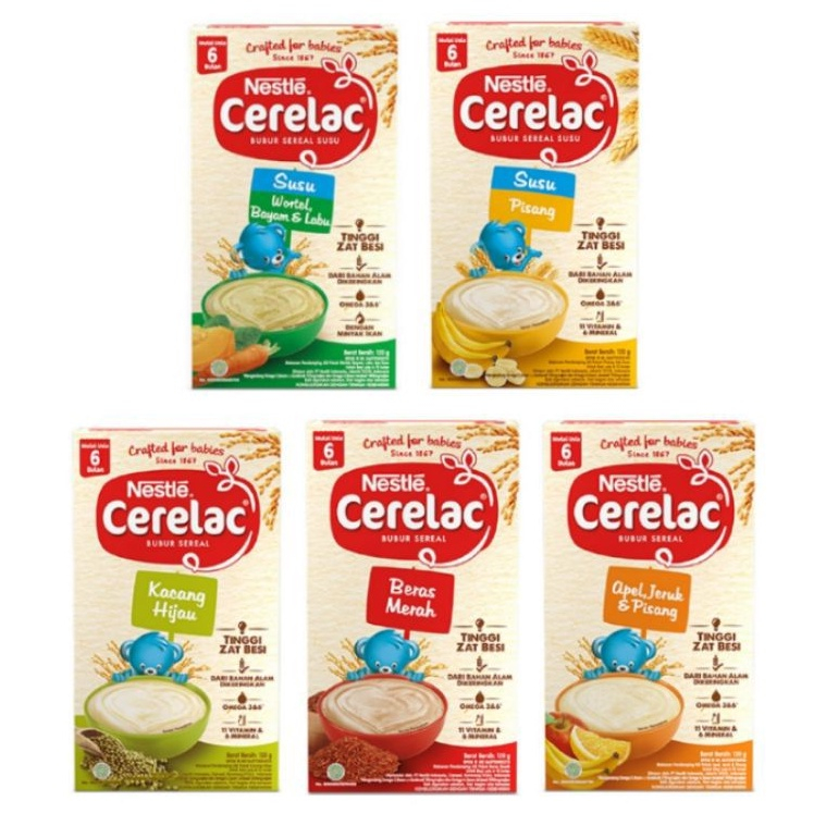 Nestle Cerelac Bubur Bayi Sereal Usia 6 Bulan