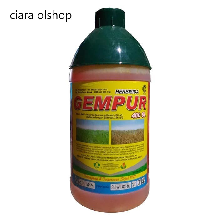 Gempur 480 SL 1 liter Herbisida Obat Pembasmi Rumput Sistemik