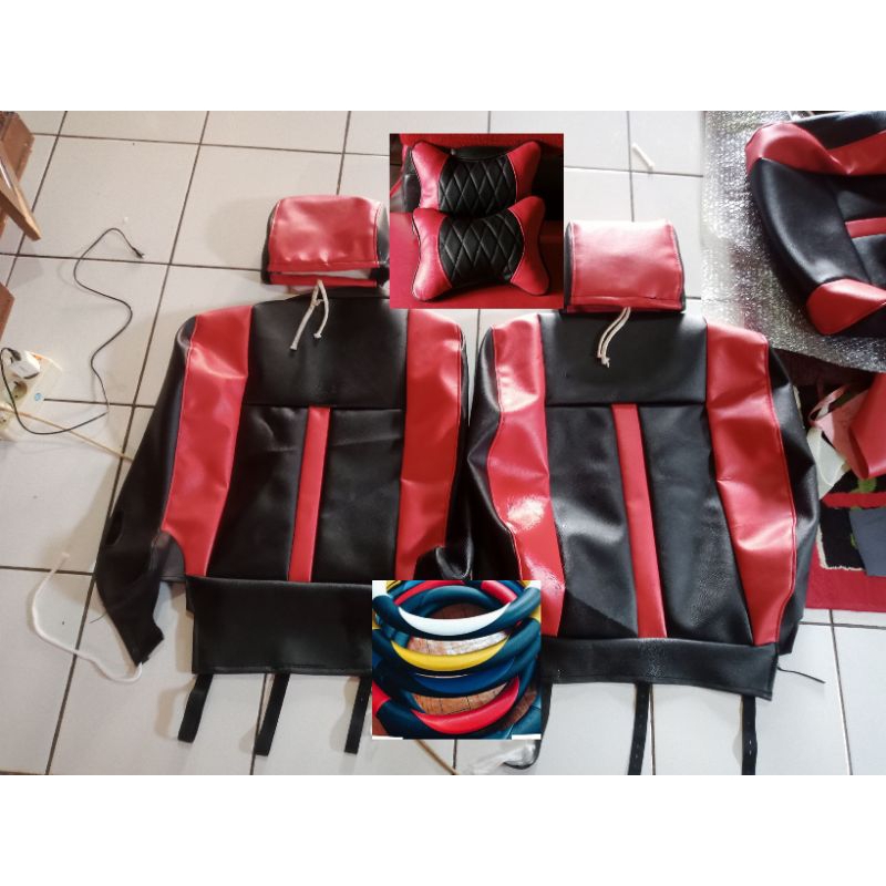 cover Sarung Jok Xenia Avanza 2014-2021( 3 full Baris) (free bantalan Leher)