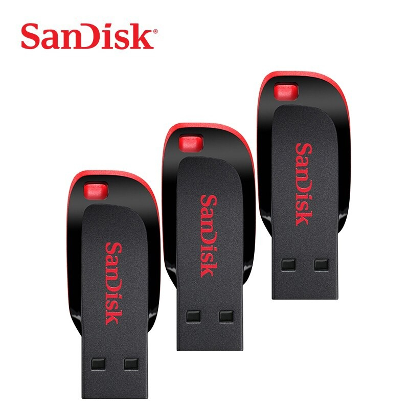 Flashdisk Sandisk Cruzer Blade CZ50 Original 32GB / 64GB / 128GB / 16GB / 8GB / 4GB