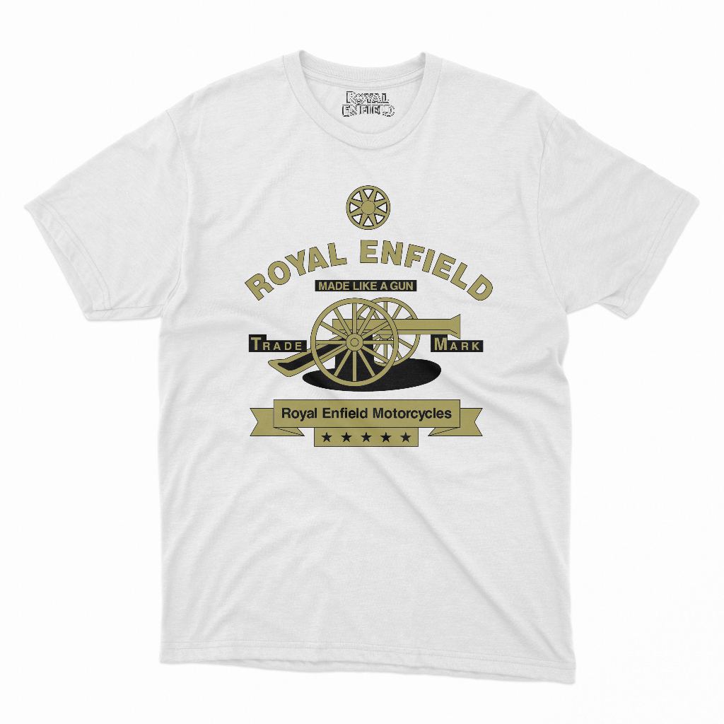 BAJU KAOS Royal Enfield Made Like A Gun Royal Enfield Motorcycles T-Shirt