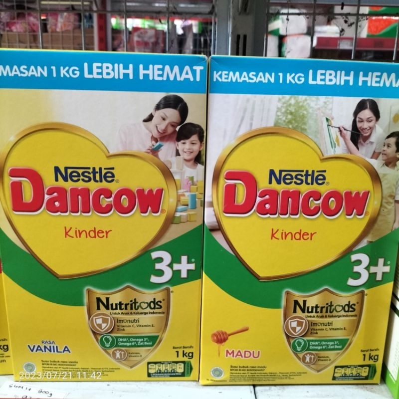 

Dancow 3+ Kinder Madu Vanila Coklat 1kg 1000gr Susu Pertumbuhan Anak