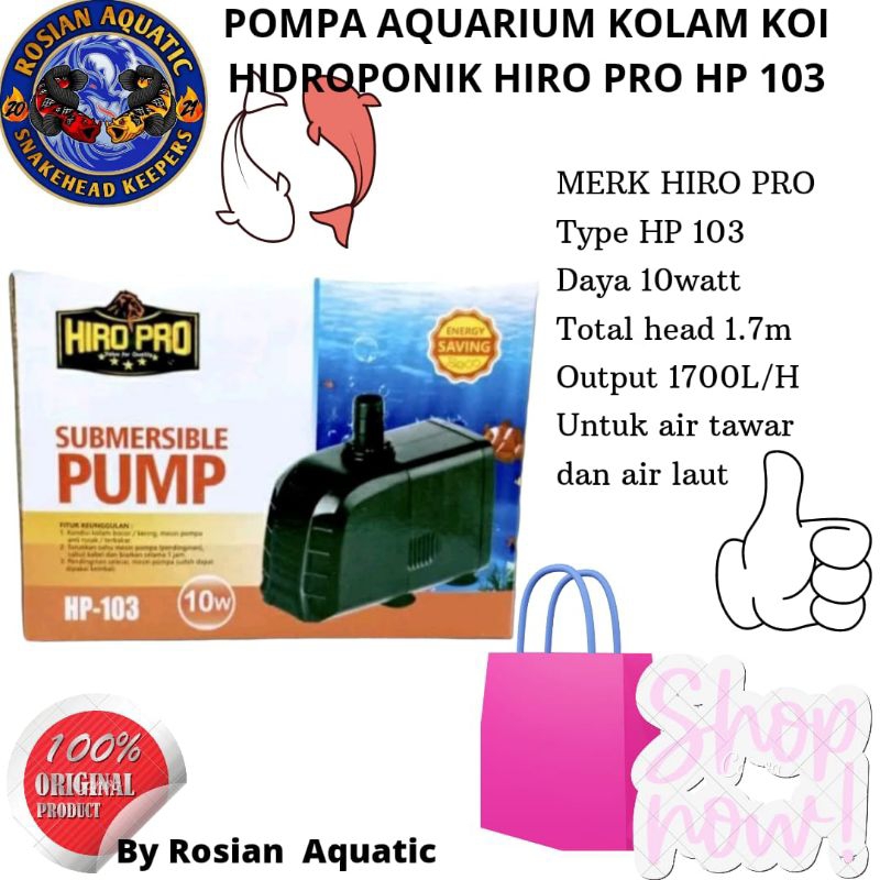 Pompa Kolam Aquarium HIRO PRO HP 103
