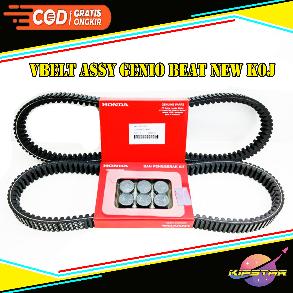 VBELT ASSY GENIO BEAT ESP 2020 SCOOPY ESP 2021 / VANBELT ASSY PAKET ROLLER GENIO BEAT NEW BEAT DELUX