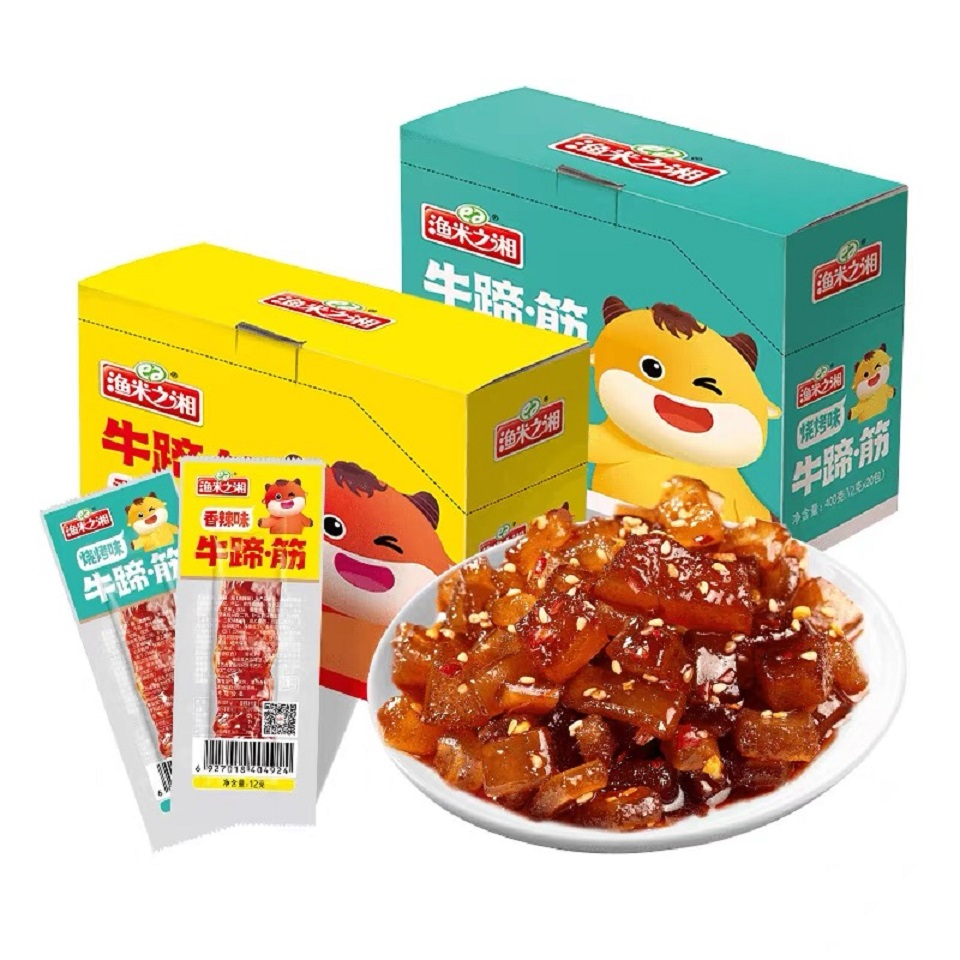 [PER PCS] Yumizhixiang Kikil Sapi Spicy Cemilan Instant Siap Saji - Kikil Sapi Pedas 12g