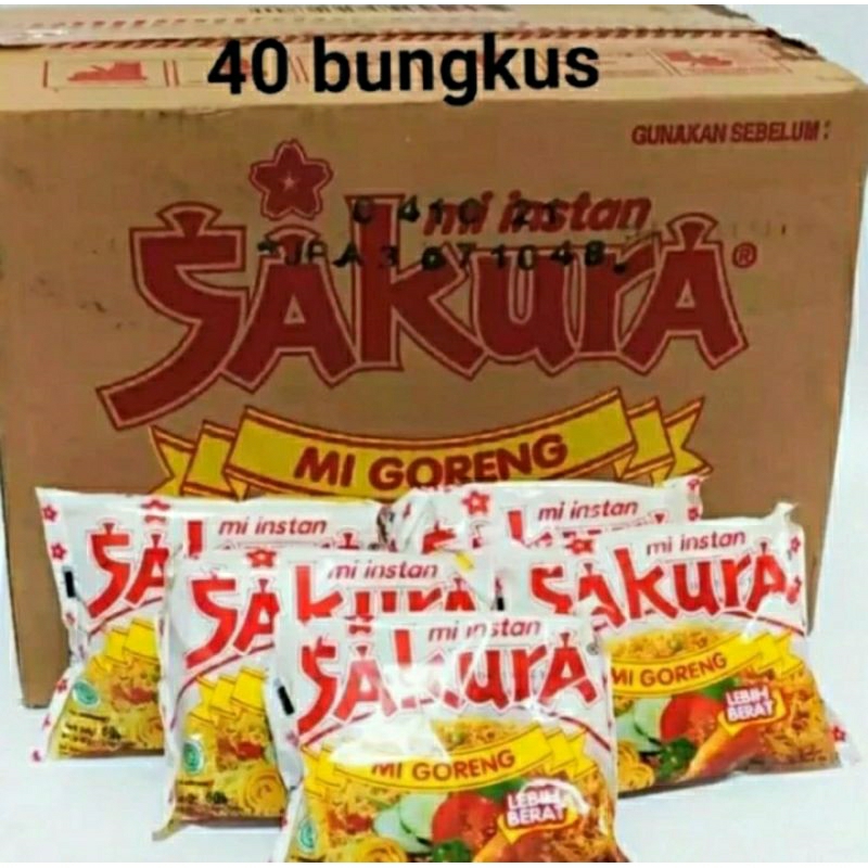 

mi goreng sakura 1 dus isi 40 pcs