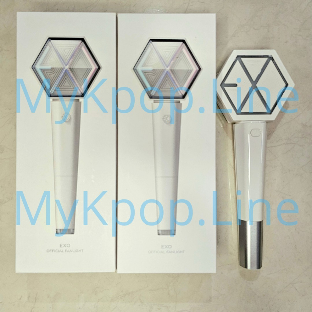 READY Lightstick EXO Ver 1 2 3 Mini Keyring NEW SEALED LS Penstick Xiumin Xiuweet Sticker Photocard 