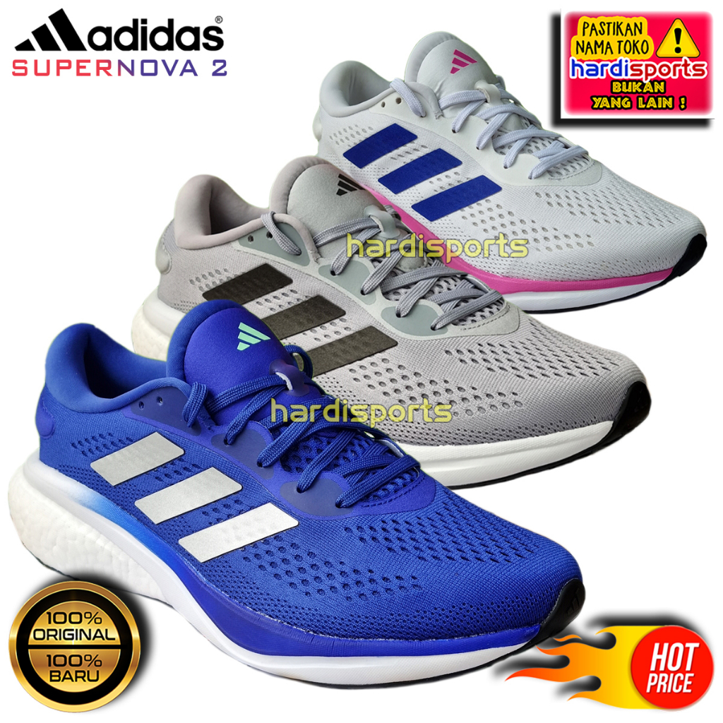SALE Sepatu Running Pria Adidas Supernova 2 Original - Hardisports