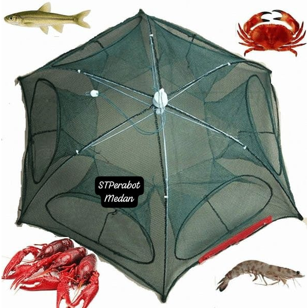 [Bisa COD] Bubu Ikan Payung Jaring  Pancing Ikan/ Perangkap Ikan Bubu  Jaring Pancing Ikan dan Udang