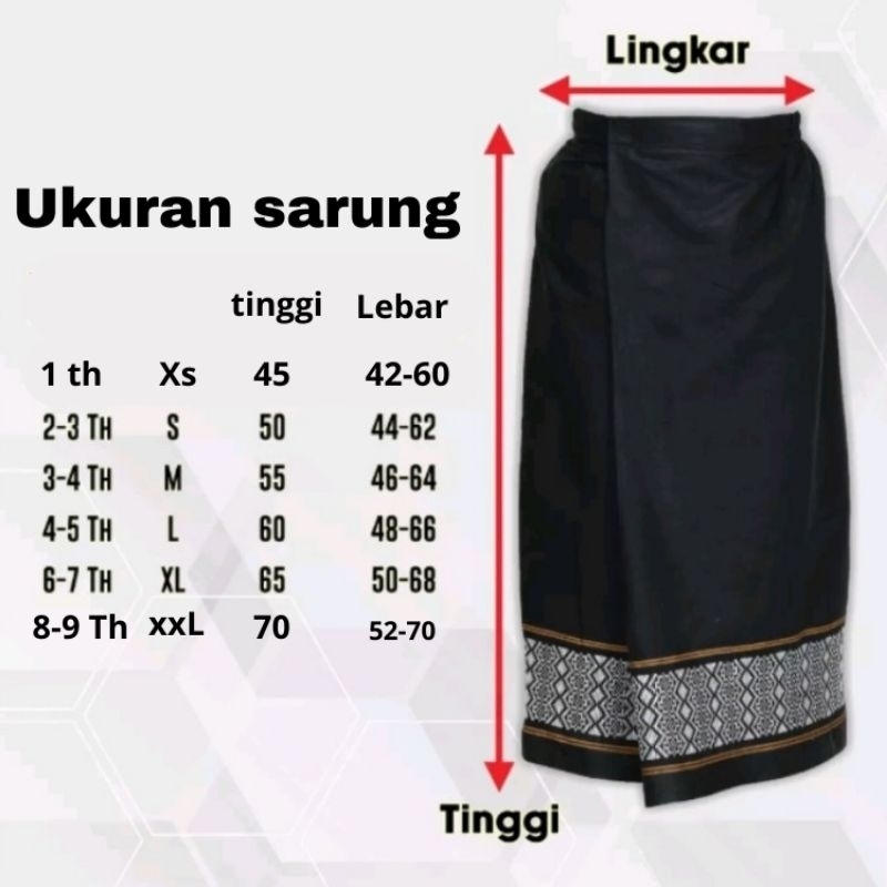 sarung instan anak 1-9 tahun / sarung sunat anak / sarung anak model rok