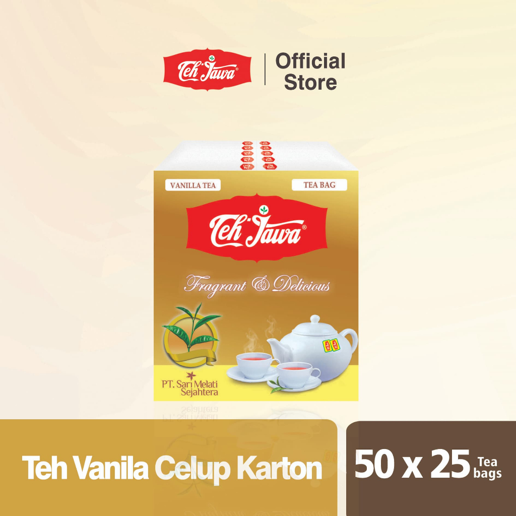 Teh Jawa Vanila Tea Celup Per Karton (Isi 50 Pcs)