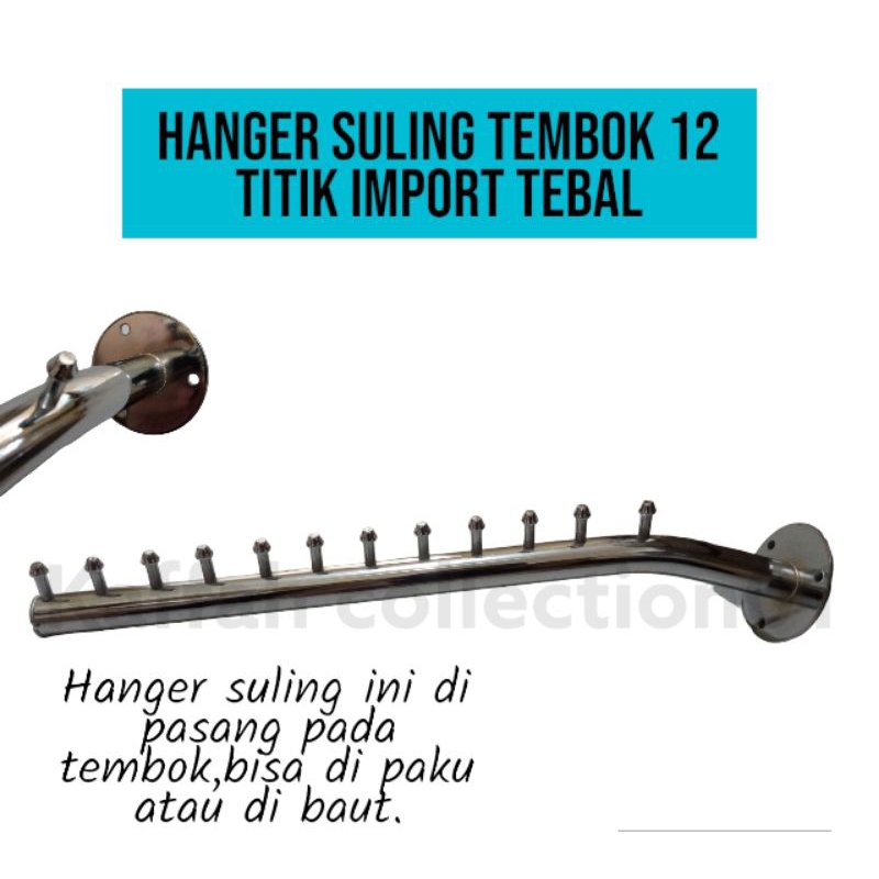 HANGER SULING 12 TITIK TEMBOK IMPORT MERK TWIN TEBAL