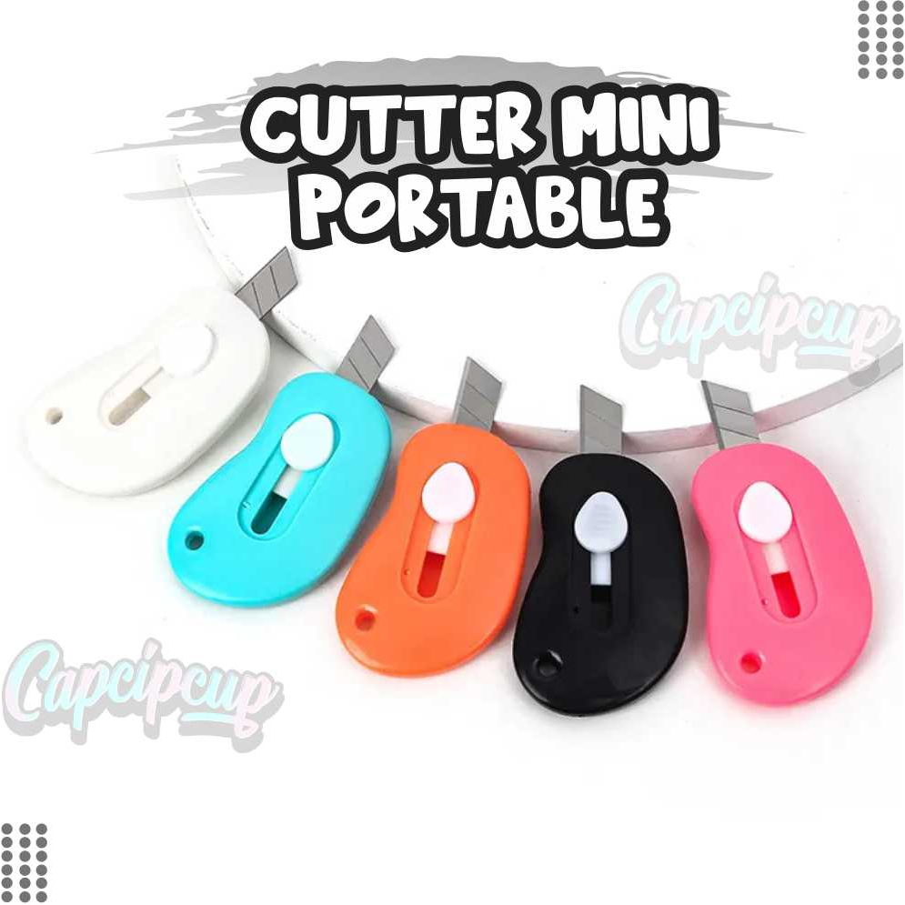 

Cutter Mini Portable Bentuk Oval Pemotong Kertas Mini Cutter Polos Travel Kit Paper Cutter Lucu Pisau Cutter Mini CAPCIPCUP