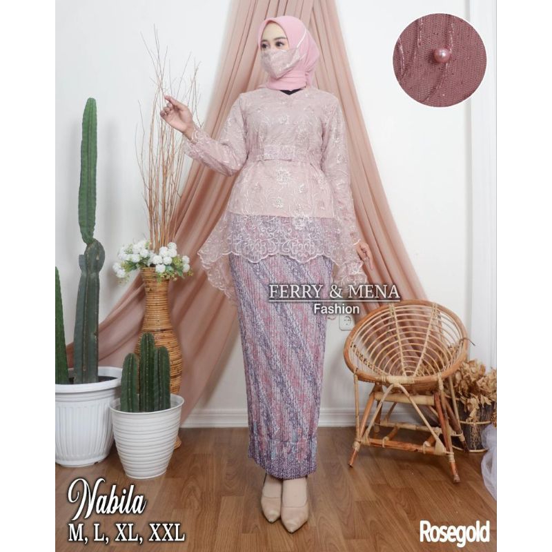 SET KEBAYA TILE MODERN ATASAN KEBAYA PESTA SETELAN KEBAYA TILE