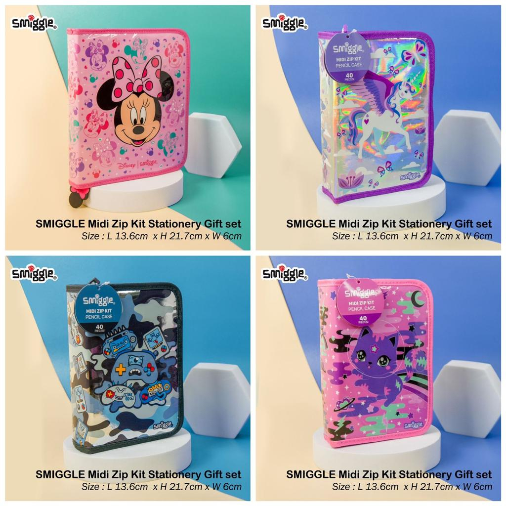 

Bisa COD/Midi Zip Kit Set Smiggle/Pensil Set/Stationery Set/Perlengkapan Sekolah Set/Tempat Pensil Set Lengkap/Tempat Pensil