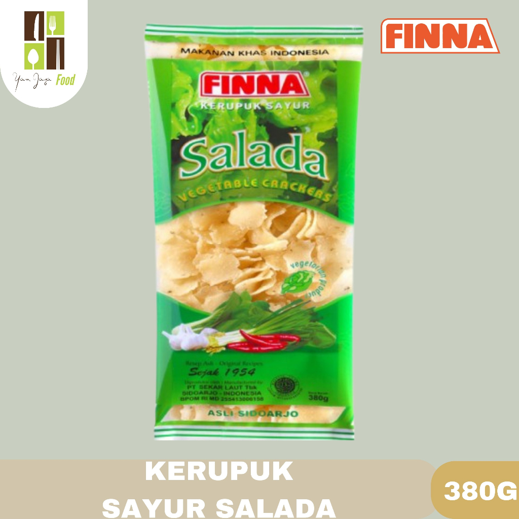 

Finna Kerupuk Sayur Salada / Vegetable Crackers / Asli Sidoarjo 380g