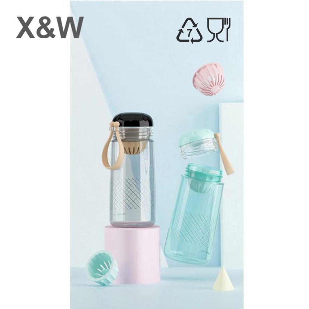 X&amp;W Unique Space Bottle F 4044-4 Leakproof 350ml BPA Free Botol Infused Water 350 ML