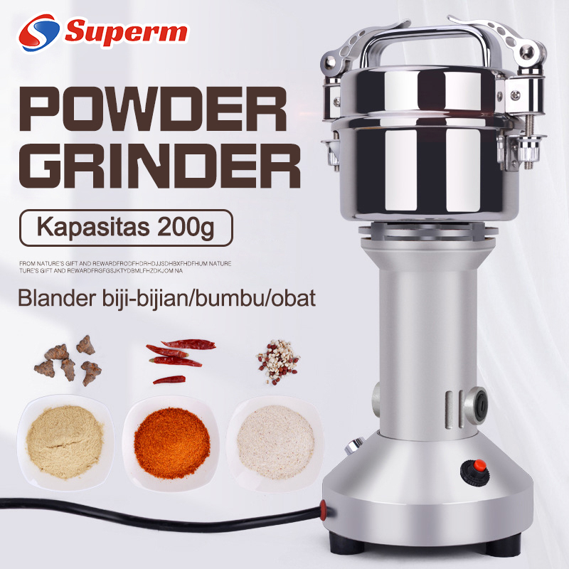 MESIN PENEPUNG LISTRIK POWDER GRINDER GILING BUMBU KERING PENGGILING BUMBU GILING TEPUNG BUBUK