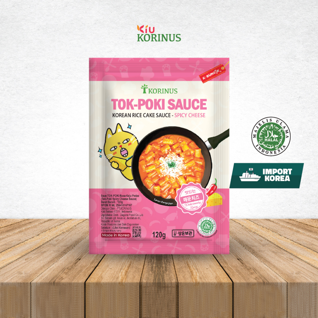 

K- Tokpoki SAUCE CHEESE/ Tteokbokki Sauce chesse/ Toppoki Sauce Pedas Rasa Keju Halal MUI