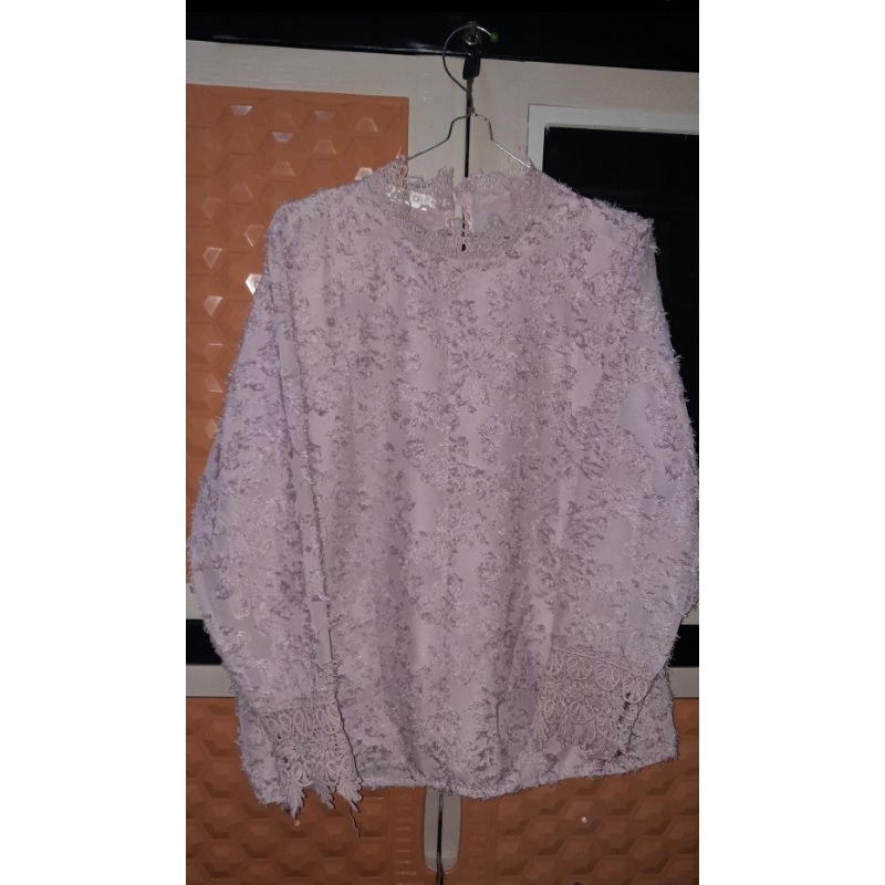 atasan renda/blouse renda/atasan muslim/atasan korea