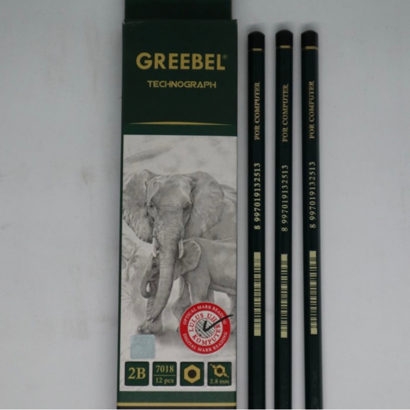 

pensil 2b greebel hijau murah grosir