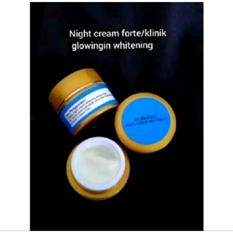 Night Cream Forte Glowingin Skincare Krim Klinik Dosting