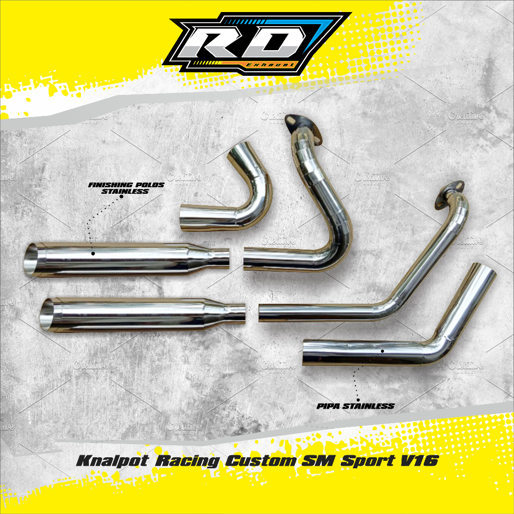 Knalpot Racing Custom SM Sport V16 Custom