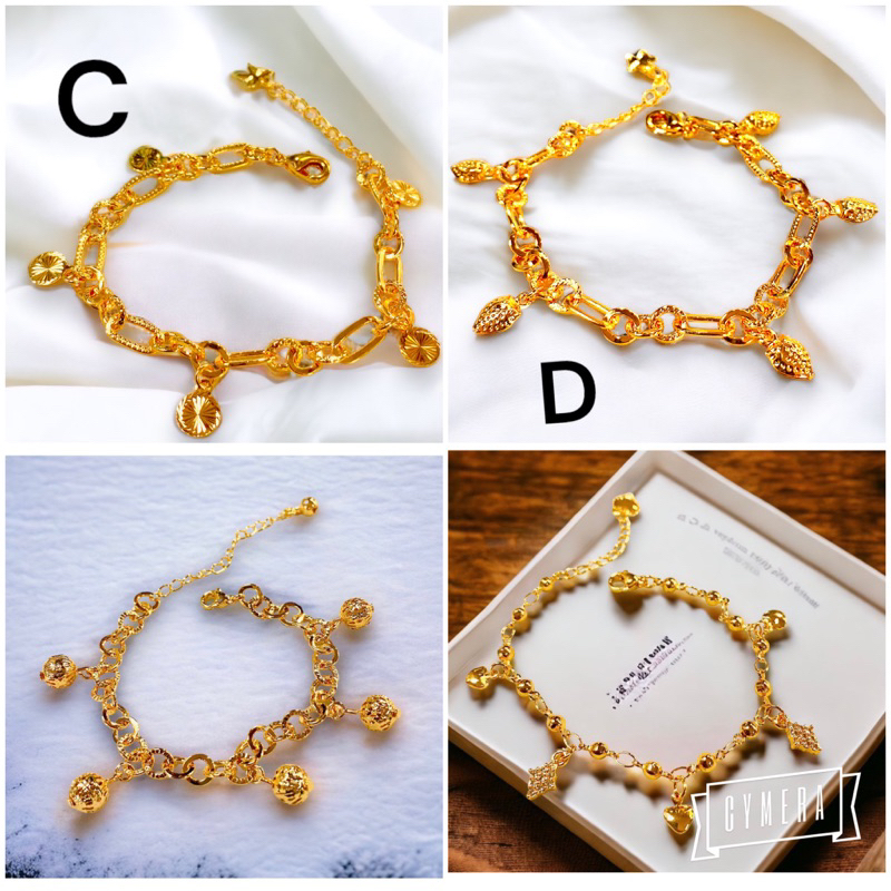 Gelang tangan wanita jurai jurai // gelang lapis emas // gelang tangan pengganti emas