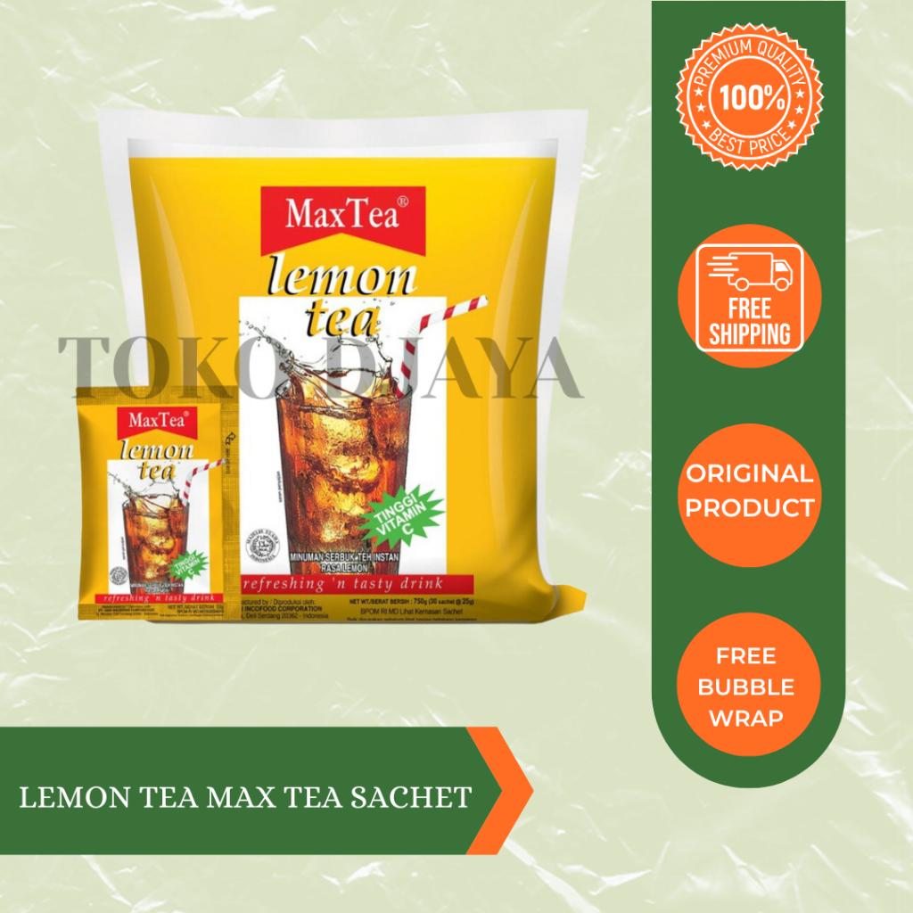 

Max Tea Lemon Tea Minuman Serbuk Teh Instan Rasa Lemon 750g 30 sachet @25g