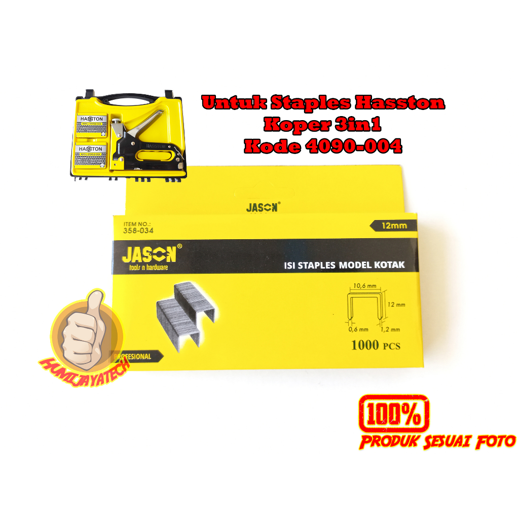 

Isi Staples Tembak 12mm Jason / Isi Gun Tacker Ukuran 12mm