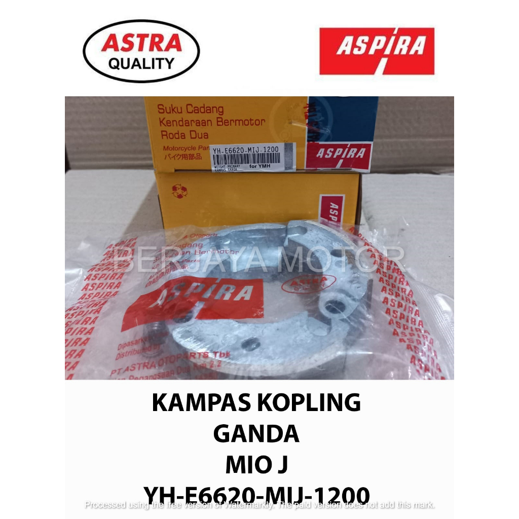 KAMPAS KOPLING GANDA MIO J ASPIRA YH-E6620-MIJ-1200