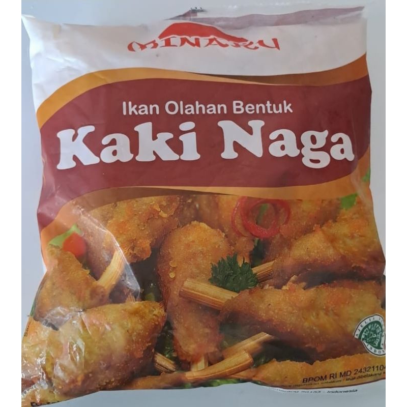 

Ikan olahan bentuk kaki naga minaku