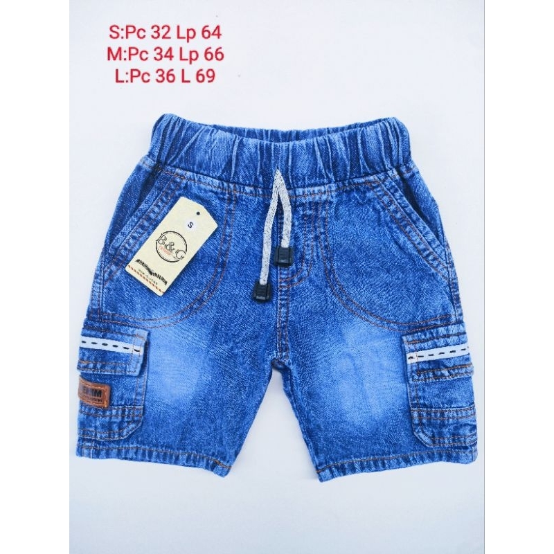 Cargo Jeans/Celana Pendek Jeans Anak Laki Laki
