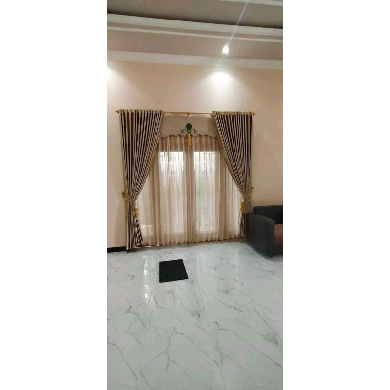 GORDEN JENDELA POLOS BAHAN BLACKOUT UKURAN 100X200