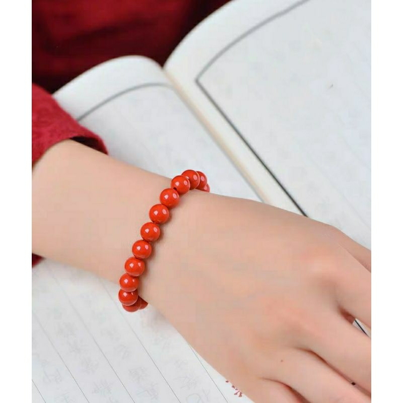 Gelang batu mutiara merah delima langka terbaru