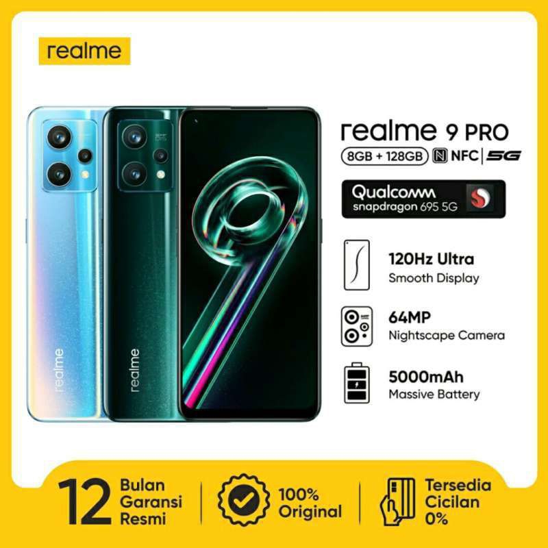Realme 9 Pro 5G 8/128GB | Realme 9 8/128Gb - NFC - GRS RESMI INDONESIA