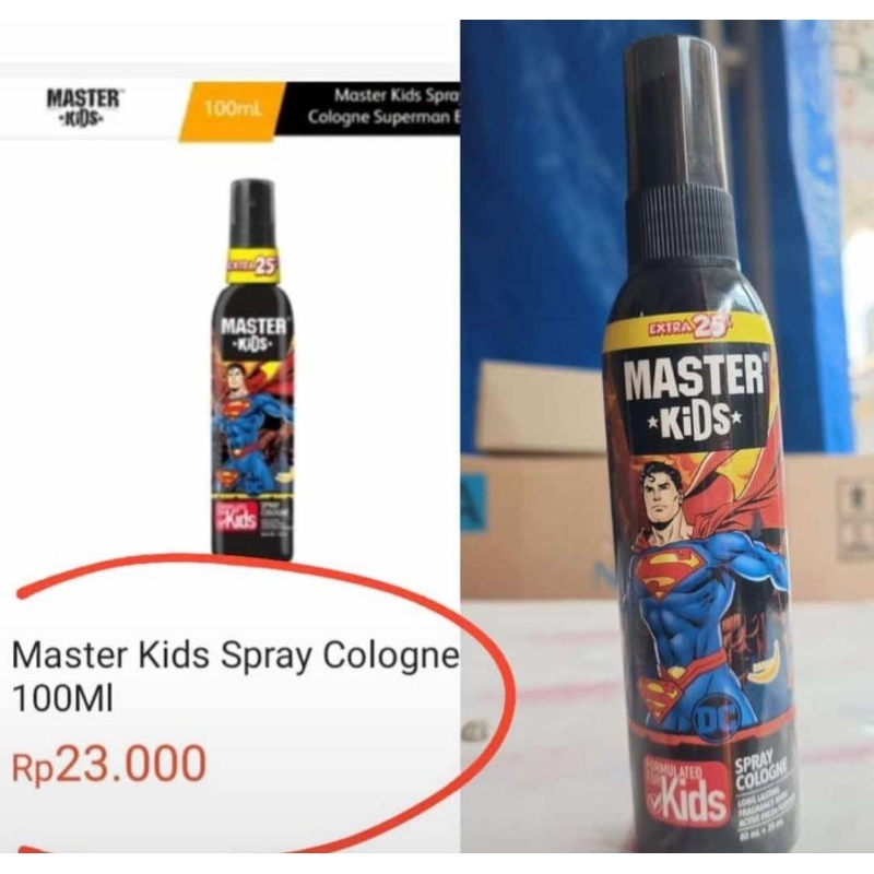 Parfum Master Kids Spray 100ml / Parfum anak batman